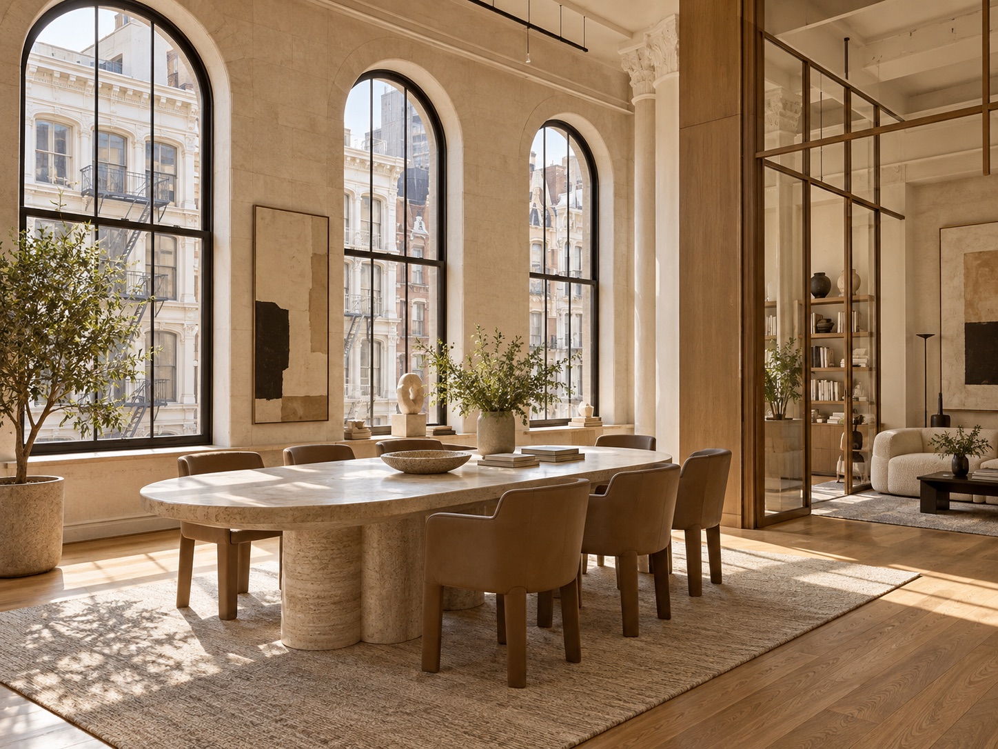 Illustrative creative office interior